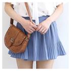 Inset Shorts Pleated Mini A-line Skirt