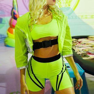 Set: Cropped Tank Top + Biker Shorts