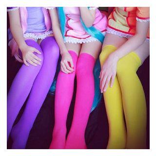 Plain Over-the-knee Stockings