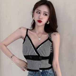 Houndstooth Camisole Top