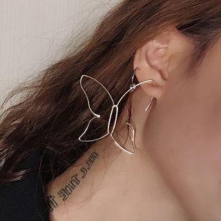 Wirework Butterfly Alloy Dangle Earring