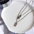Alloy Astronaut Pendant Layered Necklace