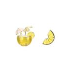Non-matching Alloy Lemon Drink Earring