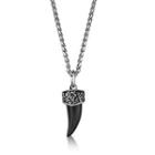Ivory-shaped Necklace Ip Black - One Size