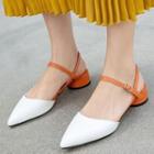 Pointy Round-heel Mary Jane Sandals