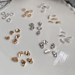 Set Of 5 / 10: Alloy Nail Art Decoration (various Designs)