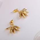 Polished Metal Disc Fringed Earring 1 Pair - S925 Silver - One Size