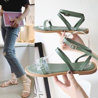 Pvc Band Strappy Sandals