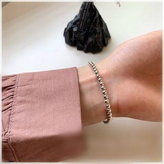 Bead Bracelet 3074 - Dark Silver - One Size
