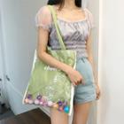 Lettering Tote Bag Green - One Size