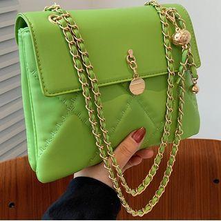 Flap Quilted Chain Shoulder Bag