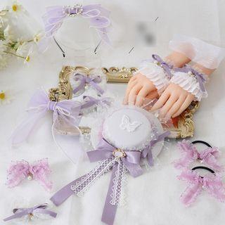 Ribbon Lace Wrist Cuffs / Hair Clip / Hair Tie / Headband (various Designs)