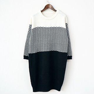 Chevron Long Sweater
