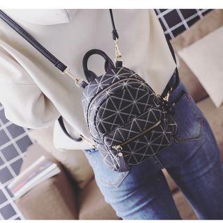 Embroidered Mini Backpack