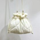 Quilted Drawstring Crossbody Bag