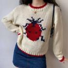 Ladybug Loose-fit Knit Sweater