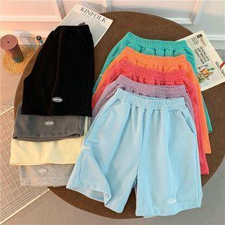 Elastic-waist Logo Sport Shorts