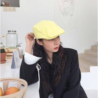 Plain Beret Yellow - One Size