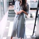 Tie-waist Short-sleeve Shirtdress