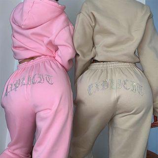 Set: Hoodie + Lettering Sweatpants