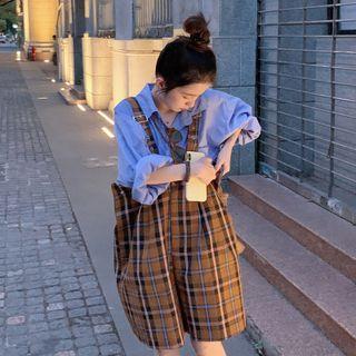Plaid Jumpsuit Plaid - One Size
