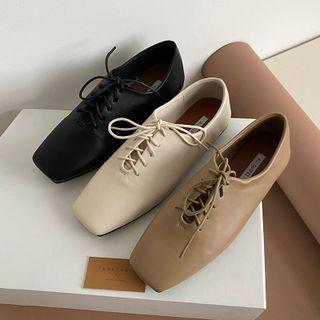 Square Toe Oxford Shoes