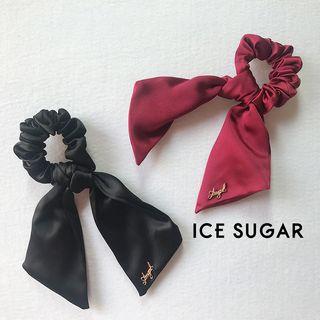 Lettering Knotted Hair Tie