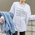 Letter-printed Boxy T-shirt