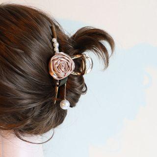 Rose Hair Claw Coffee Gray - One Size