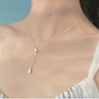 Triangle Pendant Sterling Silver Y Necklace