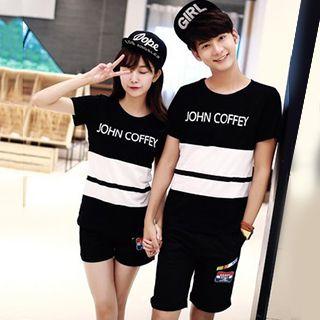 Applique Couple Shorts