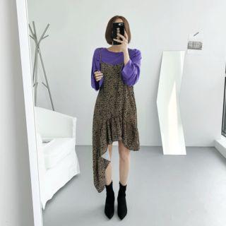 Sleeveless Leopard Dress