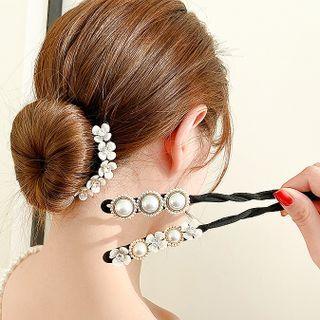Faux Pearl / Flower Hair Tie