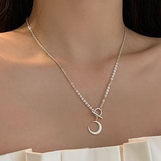 Crescent Necklace White - One Size