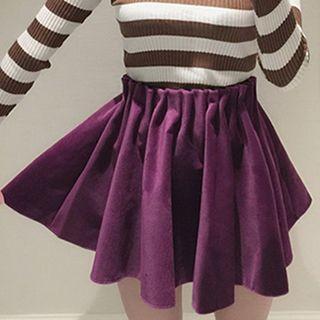 Corduroy Pleated Skirt