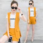 Set: Short-sleeve T-shirt + Vest + Shorts