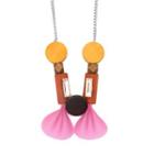 Lucky Petal Necklace Fuchsia - One Size