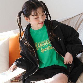 [actirable] Contrast-trim Windbreaker