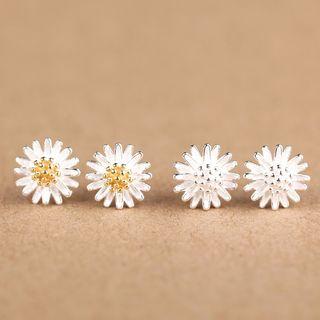 S925 Silver Flower Stud Earring