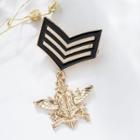 Alloy Military Brooch Gold - One Size