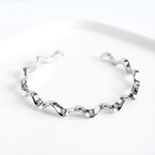 Wavy Bracelet Silver - One Size