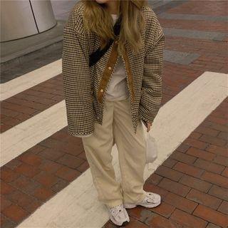 Fleece Button Jacket / Corduroy Pants