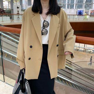 Double-breasted Blazer Almond - One Size