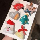Christmas Flannel Brooch / Hair Clip