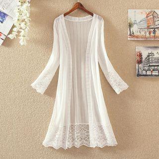 Lace Hem Light Coat