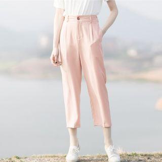 Chiffon Cropped Dress Pants