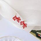 Goldfish Alloy Dangle Earring 1 Pair - Red - One Size
