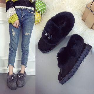 Bow Ankle Snow Boots
