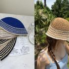 Stripe Crochet Bucket Hat