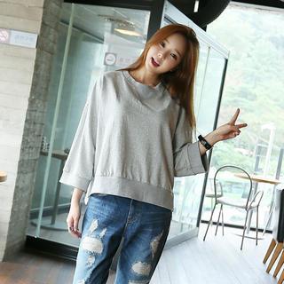 Round-neck Cotton Sweatshirt